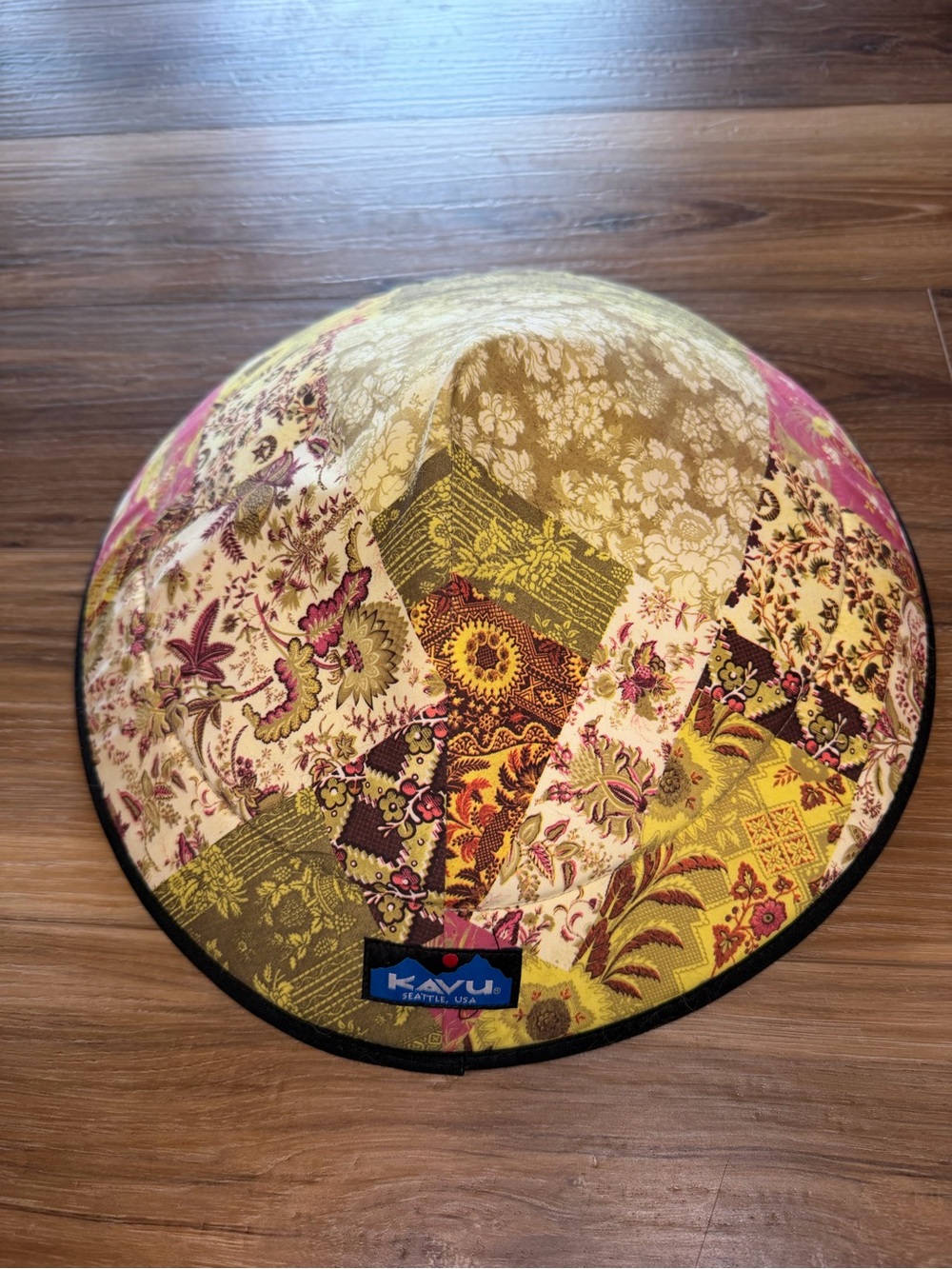 KAVU Patchwork Floral Chillba Hat - Yellow, Pink, Green